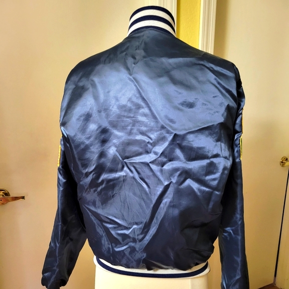 Vintage U.S. Navy Satin Bomber Jacket "Coolest Jacket" Navy Aviator Bomber sz Sm - Picture 9 of 16